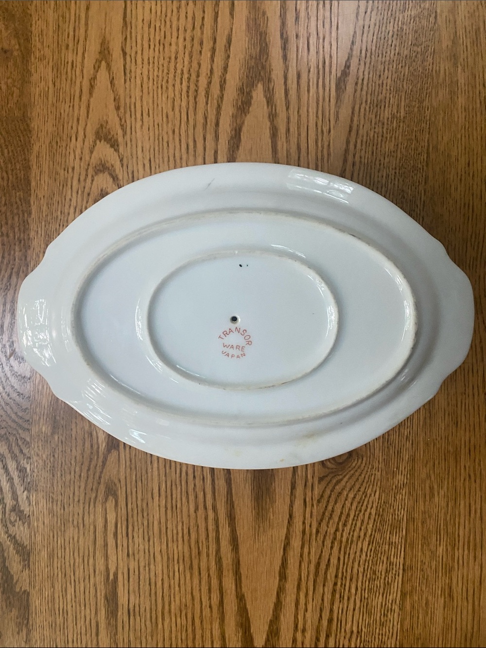 Vintage hand painted Transor Ware Japan gravy boat with attached underplot - Picture 2 of 14